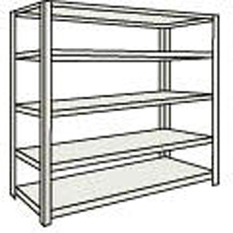 M56495 M500Kg型中量棚1200×921×H1800単体 ネオグレ TRUSCO スチール 組立式 間口1261mm奥行931mm  M56495 44,837円