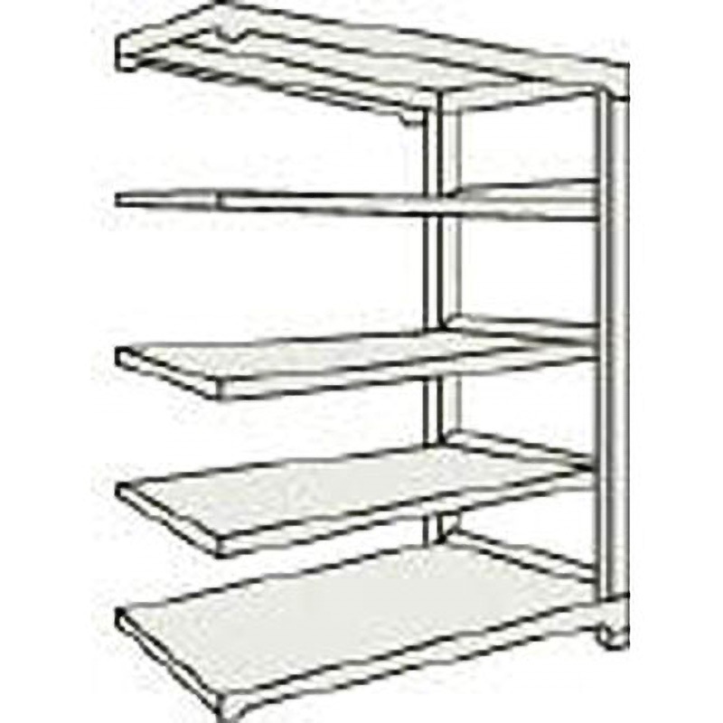 M56495B M500Kg型中量棚1200×921×H1800連結 ネオグレ TRUSCO 組立式仕様 奥行931mm  M56495B