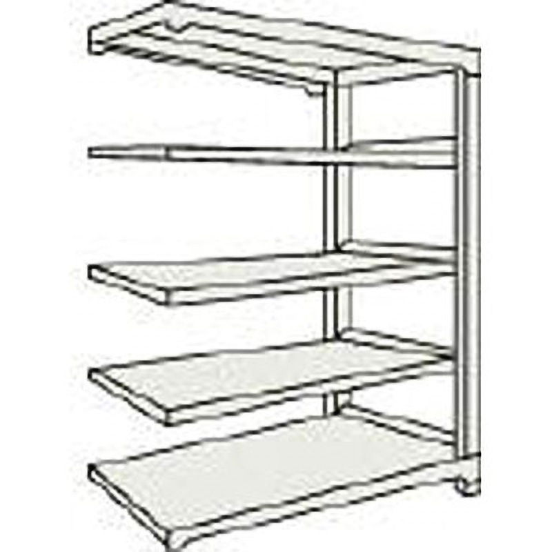 M56675B M500Kg型中量棚1800×721×H1800連結 ネオグレ TRUSCO スチール 組立式仕様 奥行731mm  M56675B