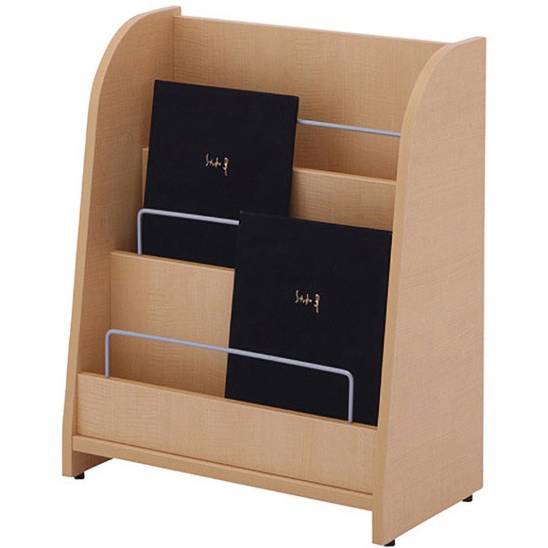 RFMR2-NL マガジンラック 550×290×600 ロータイプ アール・エフ・ヤマカワ ナチュラル色   RFMR2-NL