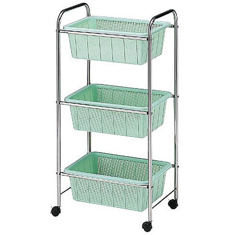 ステンレスワゴン・ラック キャスター付き　脱衣ワゴン ステンレス脱衣ワゴン・ラック[深型] アズワン 脱衣カゴ 【通販