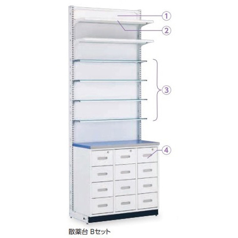 散薬台 Bセット MDS調剤台 1個 タテヤマアドバンス 【通販モノタロウ】