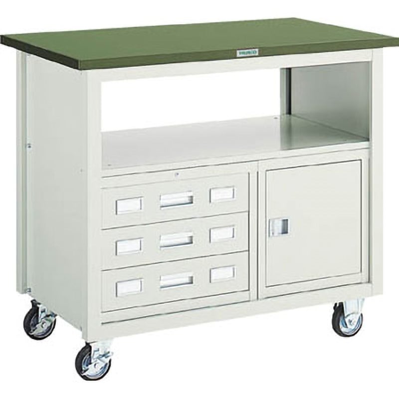 VD202 キャビネット型ツールワゴン1000×600×880 TRUSCO 引出しあり ネオグレー色 積載荷重250kg 高さ890mm  VD202