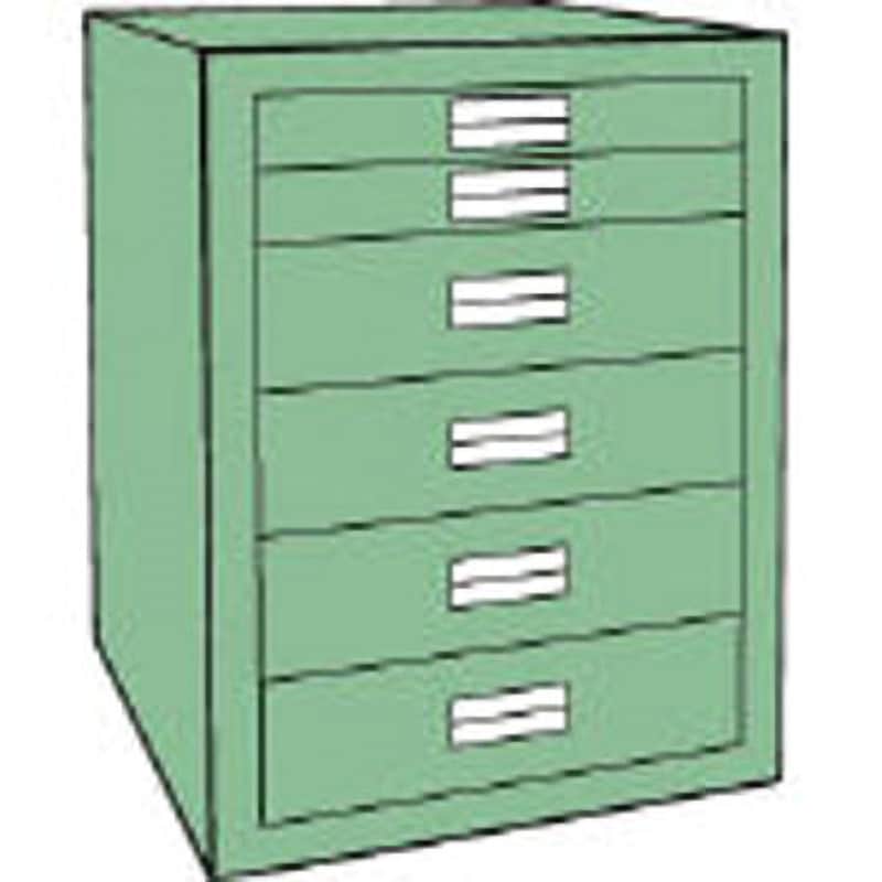 LVE658 軽量キャビネット500×550×650LVE-658 TRUSCO 最大積載量360kg グリーン