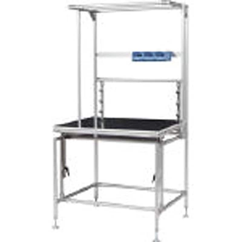 GFTR2880006 セル生産作業台ボードレベラー付 作業ボードあり SUS(エスユーエス) 荷重55kg 組立式 間口986mm奥行757mm高さ1800mm  GFTR2880006