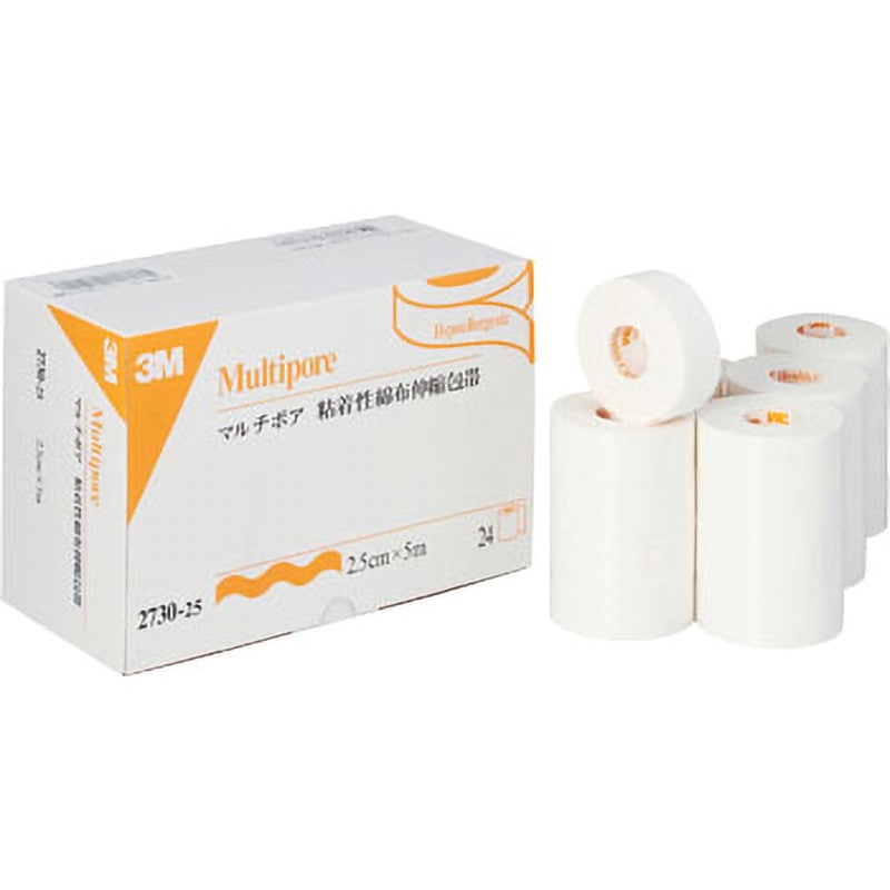 2730-25 マルチポアTM粘着性綿布伸縮包帯 Solventum