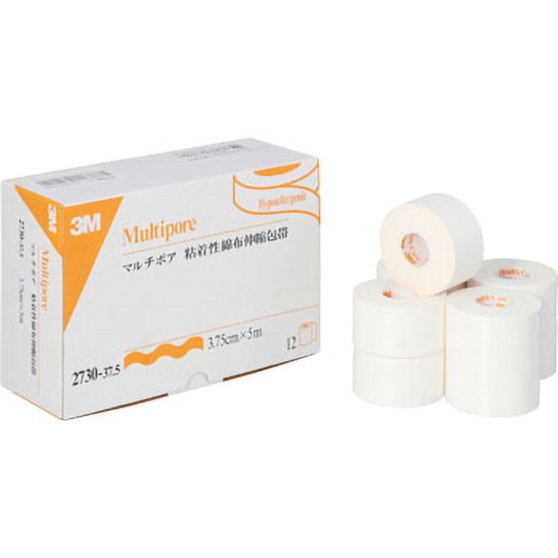 ●計24点まとめ売り●マルチポア 粘着性綿布伸縮包帯●2730-100 2730-37.5 マルチポアTM粘着性綿布伸縮包帯 Solventum(ソルベンタム