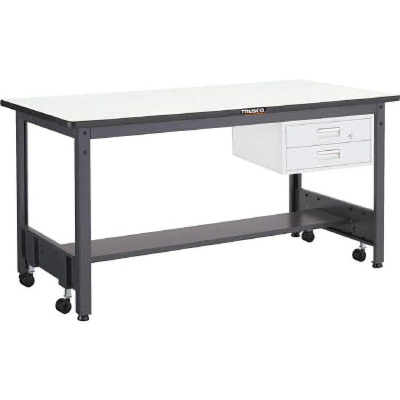CFWS0960F2 移動式作業台中量鉄天板900×600引出2段 TRUSCO 高さ740mm  CFWS0960F2 56,388円
