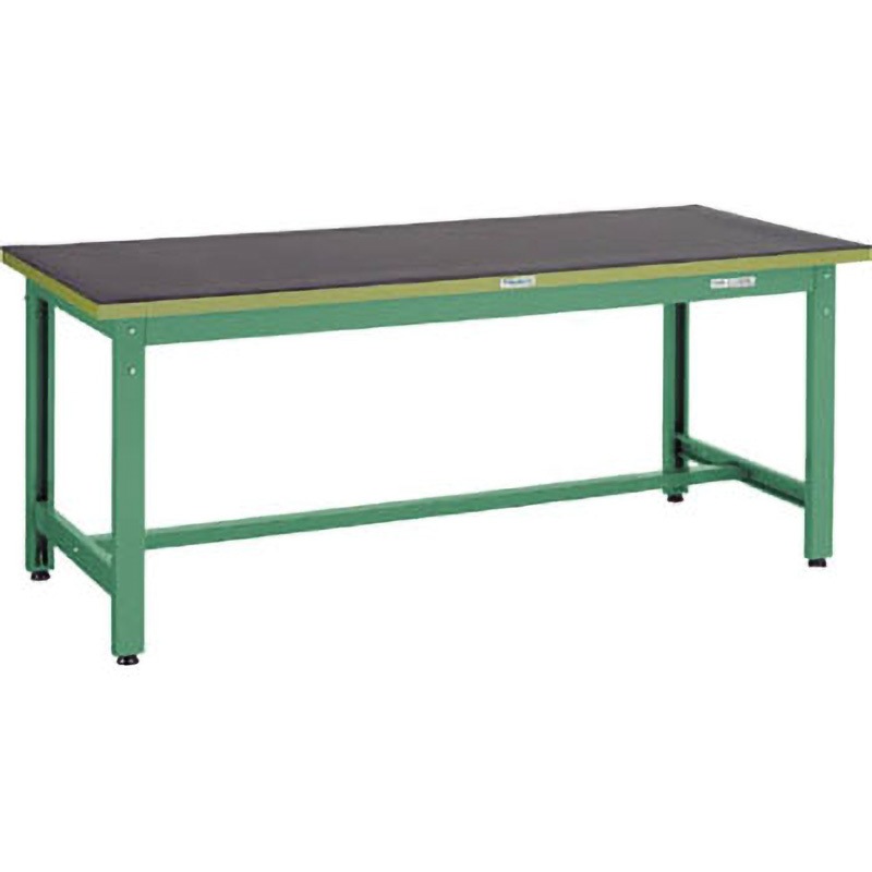 GWP1875G5 中量作業台ゴムマット張り TRUSCO ダップ樹脂製天板 荷重800kg 組立式 間口1800mm奥行750mm高さ745mm  GWP1875G5