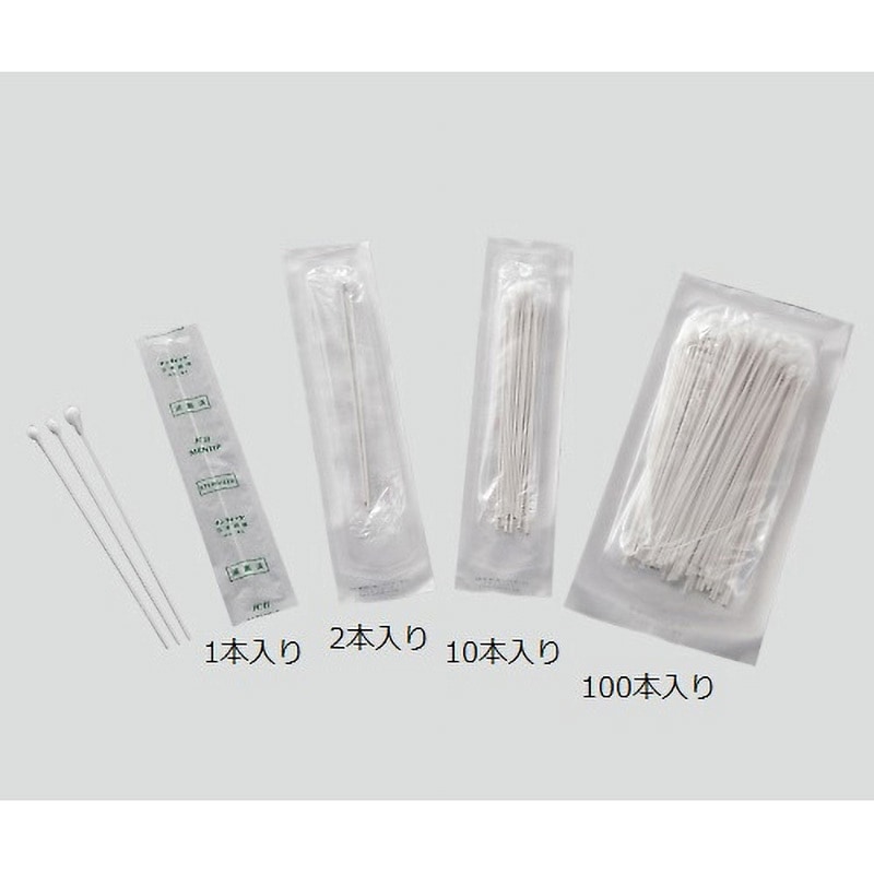 10P1505-NB メンティップ 病院用綿棒(紙軸) 日本綿棒 EOG滅菌済(個包装)
