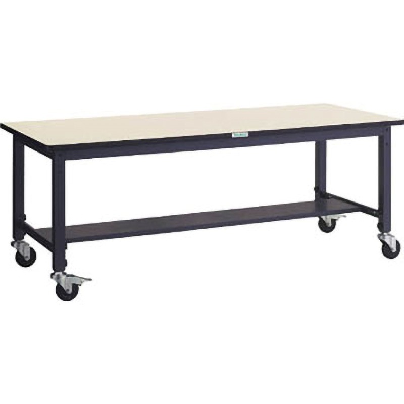 AWMR1875C100 Φ100ゴムキャスター付 TRUSCO リノリューム製天板 間口1800mm奥行750mm高さ808～1018mm  AWMR1875C100 59,988円