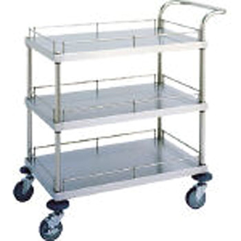 W17CS4609 W17型ステンレスワゴン キャニオン 3段 ウレタン 間口910mm奥行460mm高さ(ガード)50mm