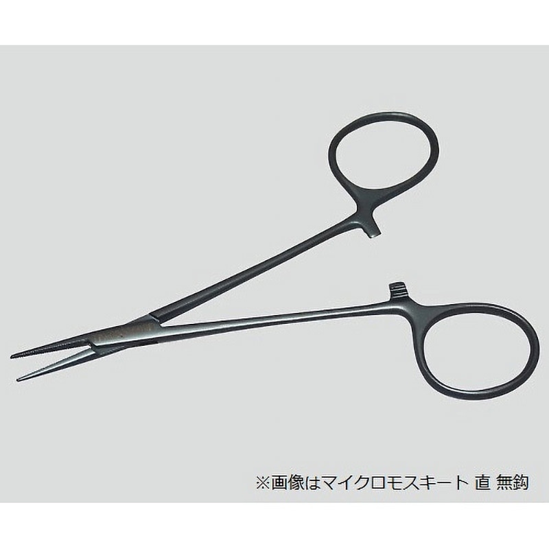 TN-0530803D 止血鉗子(チタン製) フリッツメディコ マイクロモスキート 曲 無鈎タイプ 寸法110mm  TN-0530803D