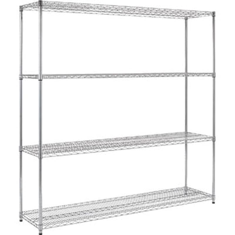 TSM6644 ステンレス製メッシュラック TRUSCO 奥行450mm 間口1800mm 外寸法1824×457×1838mm  TSM6644