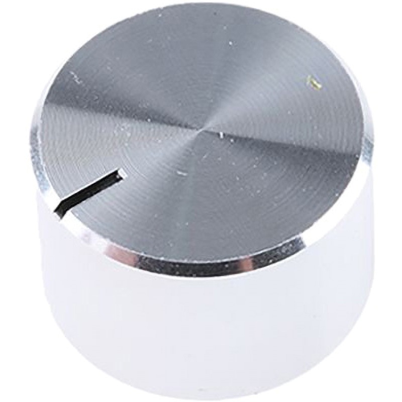 499-933 RS Pro アルミ製 ボリューム調整つまみ (ノブ) シャフト：6.4