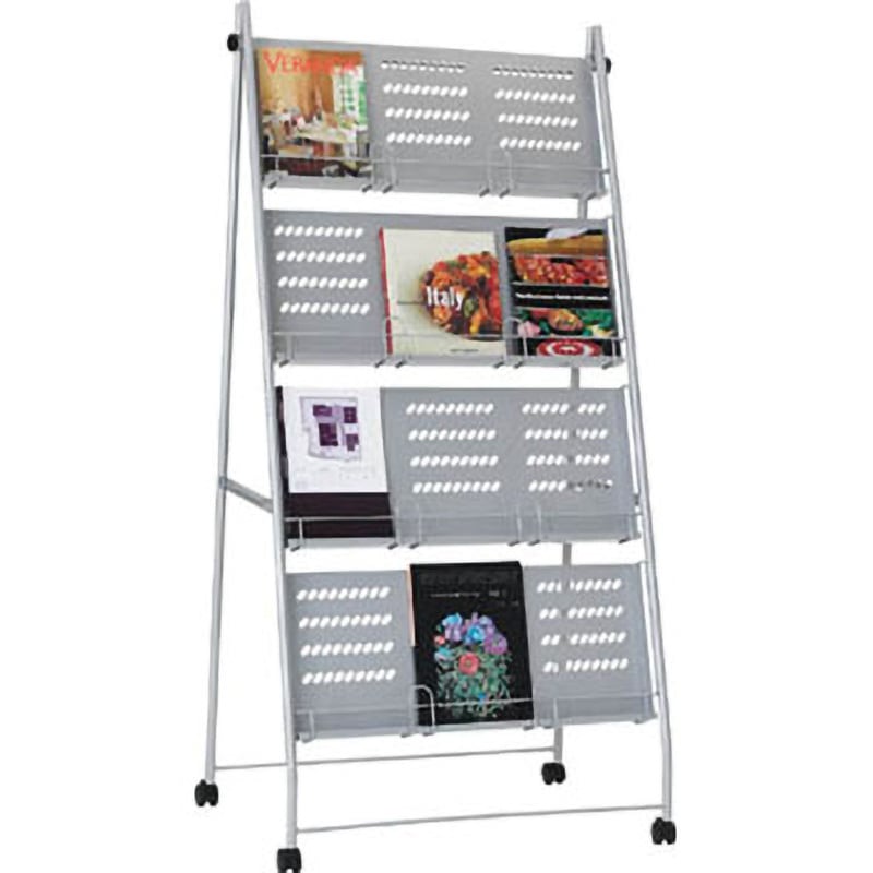 カタログスタンドA4用 4段型 TRUSCO フロア用カタログスタンド 【通販