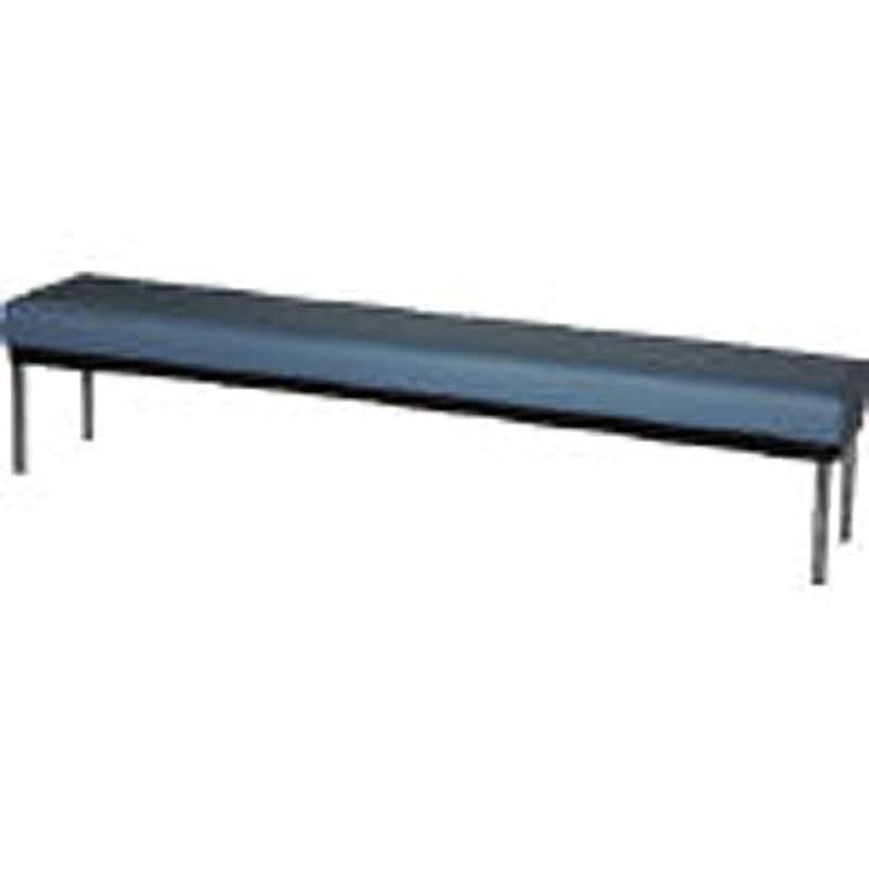 MC-3800 ロビーチェア 背無し ミズノ ビニールレザー ブルー色 背なし 高さ400mm幅1800mm奥行350mm  MC-3800