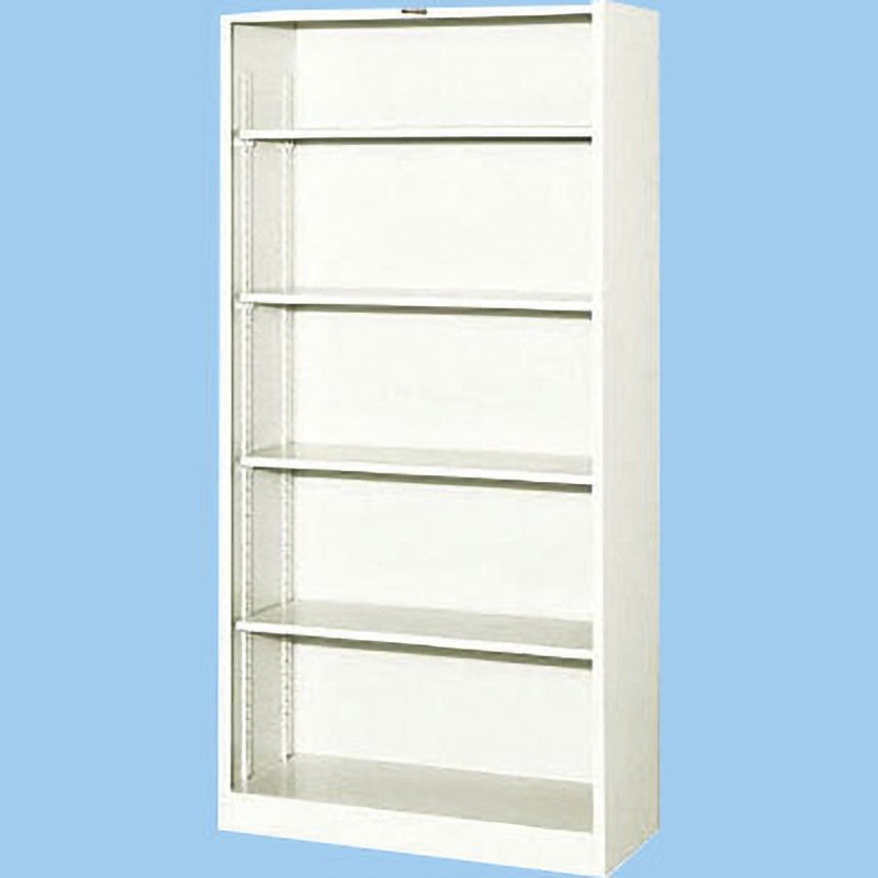 NP603 オープン書庫880×400×1790 TRUSCO ネオグレー色 下置き