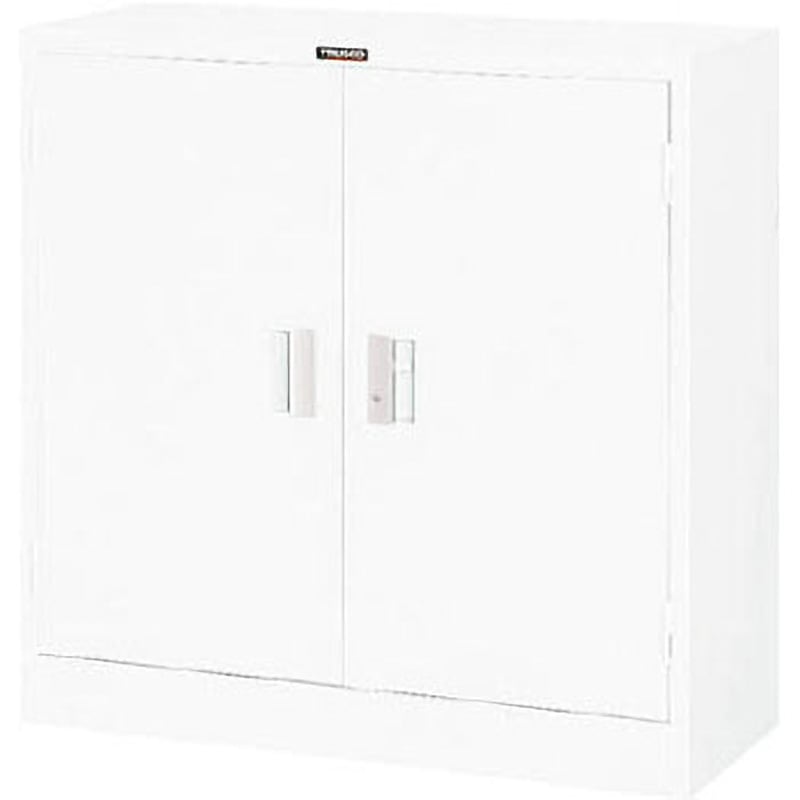 W303 両開書庫3号引出しナシ880×380×880 TRUSCO ホワイト色 下置き専用 完成品仕様