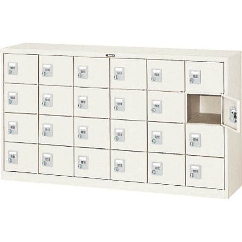 SC24K シューズケース24人用1552×380×880テブラ錠 TRUSCO 手ぶらキー式 完成品