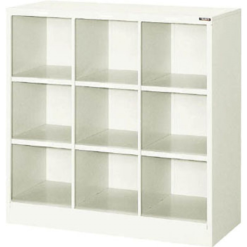 KH9NG 学校タイプ収納家具9人用880×400×880 TRUSCO 完成品仕様 ネオグレー色