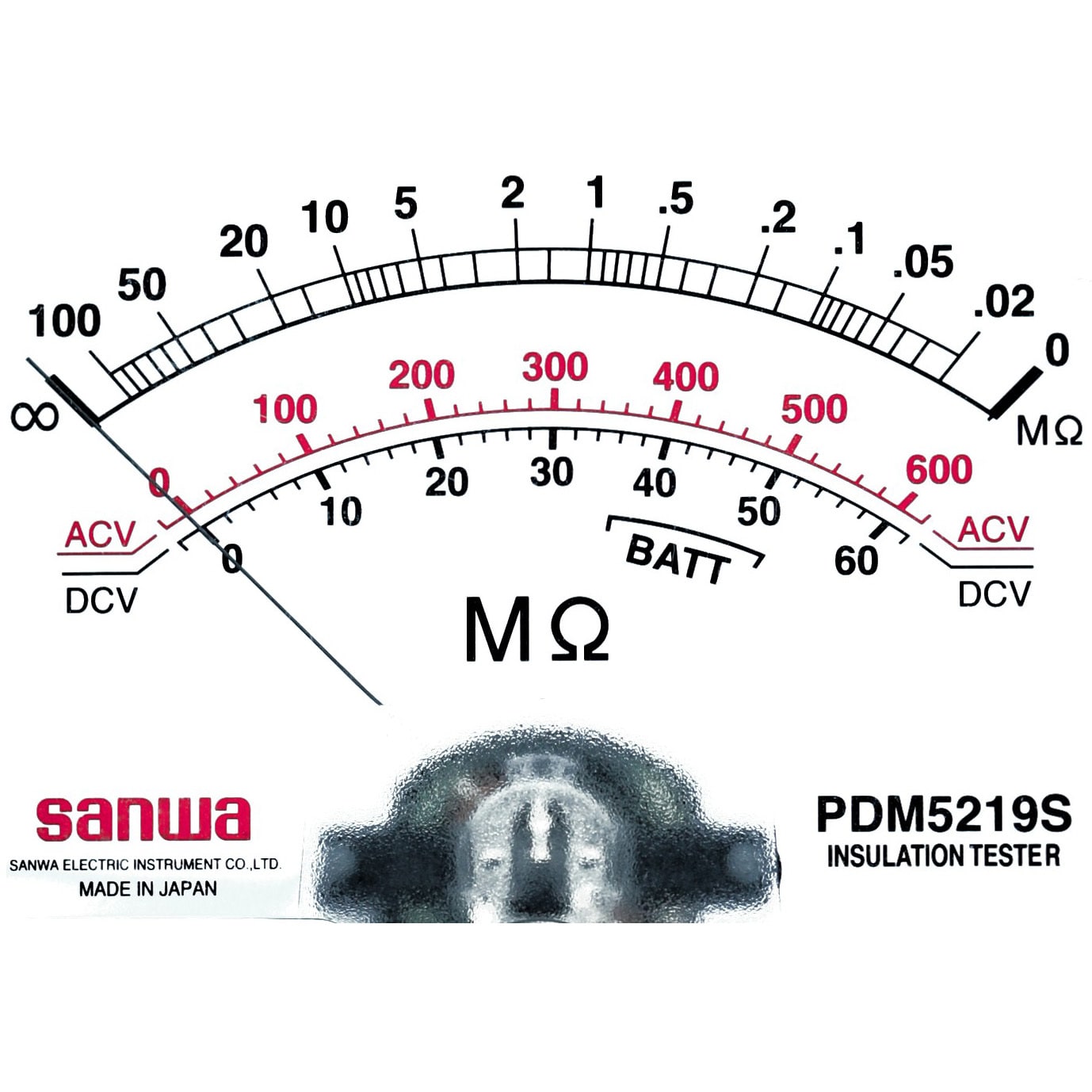 送料0円】 SANWA 三和電気計器株式会社 絶縁抵抗計 レンジ式 PDM5219S