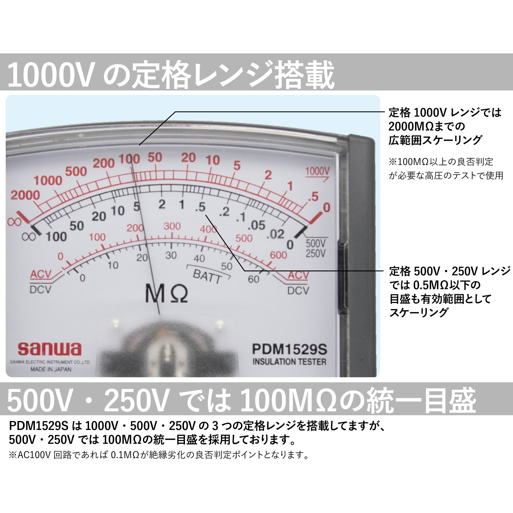 PDM1529S(校正書・トレーサビリティ体系図・試験成績書付) 3レンジ PDM1529S(校正書・トレーサビリティ体系図・試験成績書付) 3レンジ