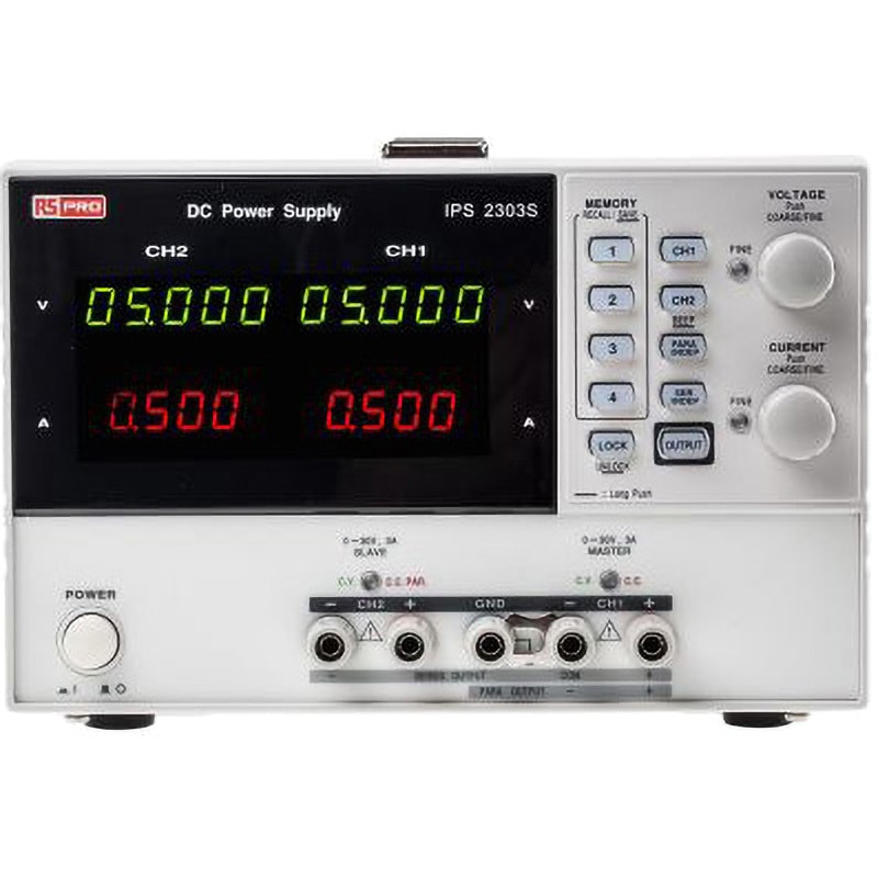 123-3558 RS Pro ベンチ電源， 出力数：2， 2 x 0 → 30V， 2 x 0 → 3A 1個 RS PRO 【通販モノタロウ】