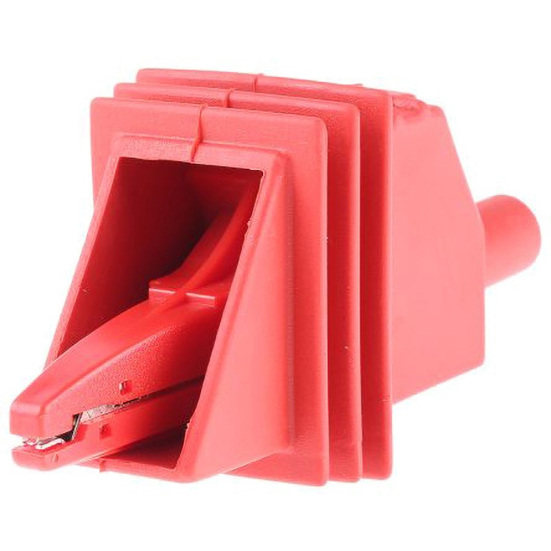 423-3169 RS Pro わに口クリップ， 赤 1個 RS PRO 【通販モノタロウ】