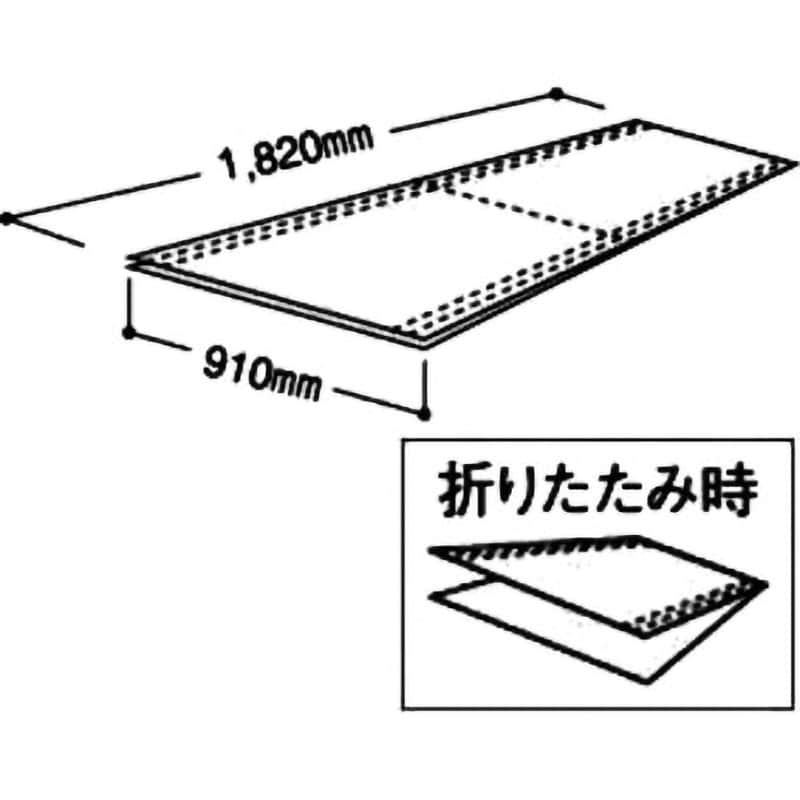 エコフルガード(折りたたみ式養生材) 幅910mm長さ1820mm 1箱(20枚) EYG18SS