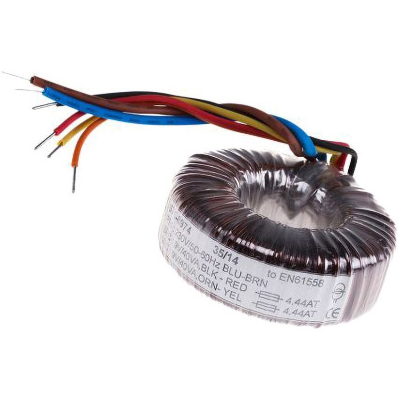 671-8974 RS Pro トロイダルトランス，1次：230V ac，2次：2 x 9V ac，電力：80VA 1個 RS PRO 【通販モノタロウ】