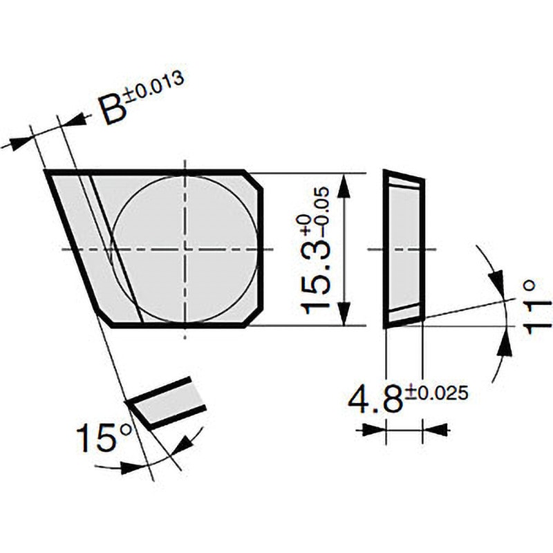 GW500R T1500A チップ GW 住友電工ハードメタル T1500A製  1箱(10個) 15,386円