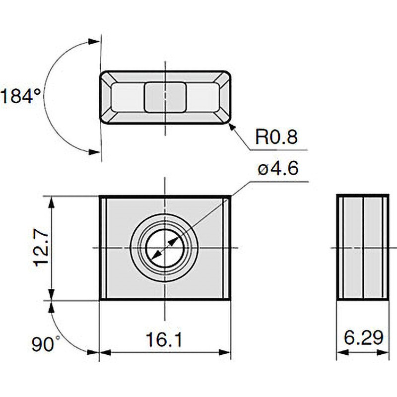 LNMX160608PNSN-H ACK300 チップ LNMX 住友電工ハードメタル コーナー半径0.8mm 1箱(10個)