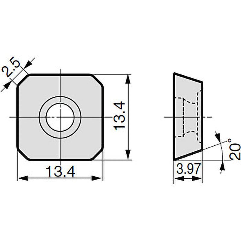 SEET13T3AGFN-L DL1000 チップ SEET 1箱(10個) 住友電工ハードメタル