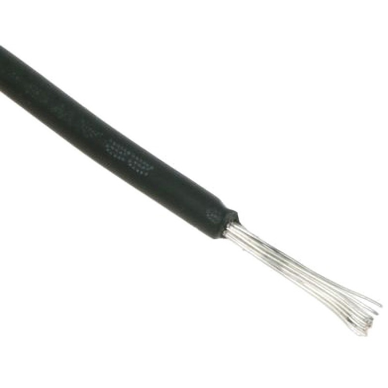 873-8977 RS Pro フックアップワイヤー / 計装ケーブル， 黒， 導体材質：スズめっき銅線， 100m UL3239 1リール(100m) RS PRO 【通販モノタロウ】 5,374円