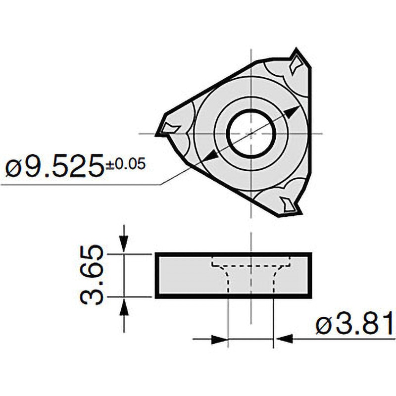 TMI125R T1500A チップ TMI 住友電工ハードメタル T1500A製