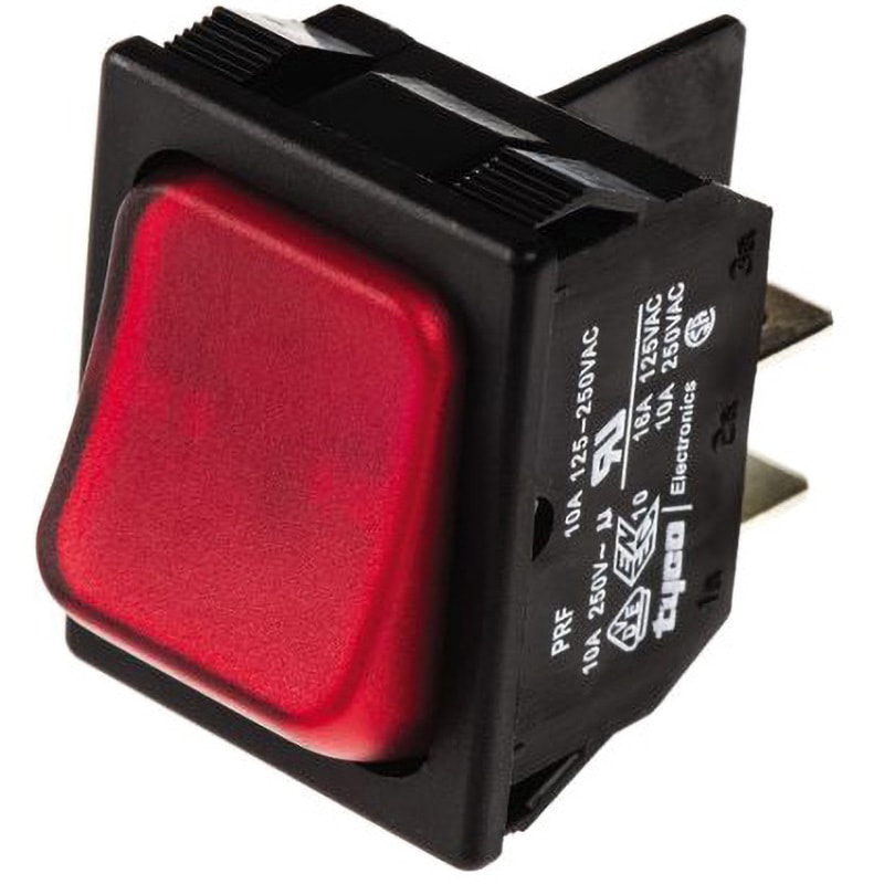 1634201-4 ロッカースイッチ TE Connectivity 赤 TE Connectivity