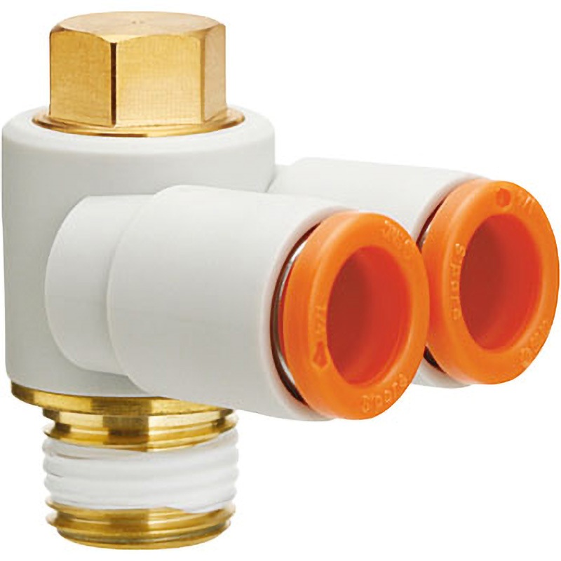 KQ2Z09-35AS ブランチユニバーサルエルボ KQ2Z (シール剤付) インチサイズ SMC ねじの種類NPT 管接続口径1/4 1袋(10個)