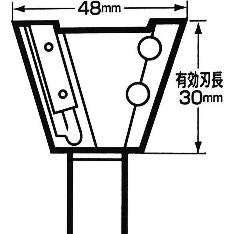 A-05826 アリ溝ビット マキタ 幅48mm高さ30mm 1個 A-05826