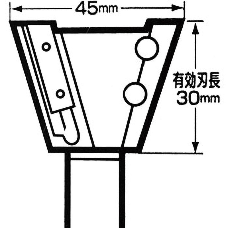マキタ替刃式大入れビットアリミゾ用チップ45x30（3組）