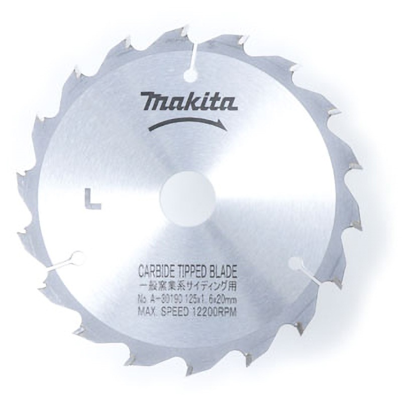 A-30190 チップソー マキタ 窯業系サイディング用 刃数18P 外径125mm