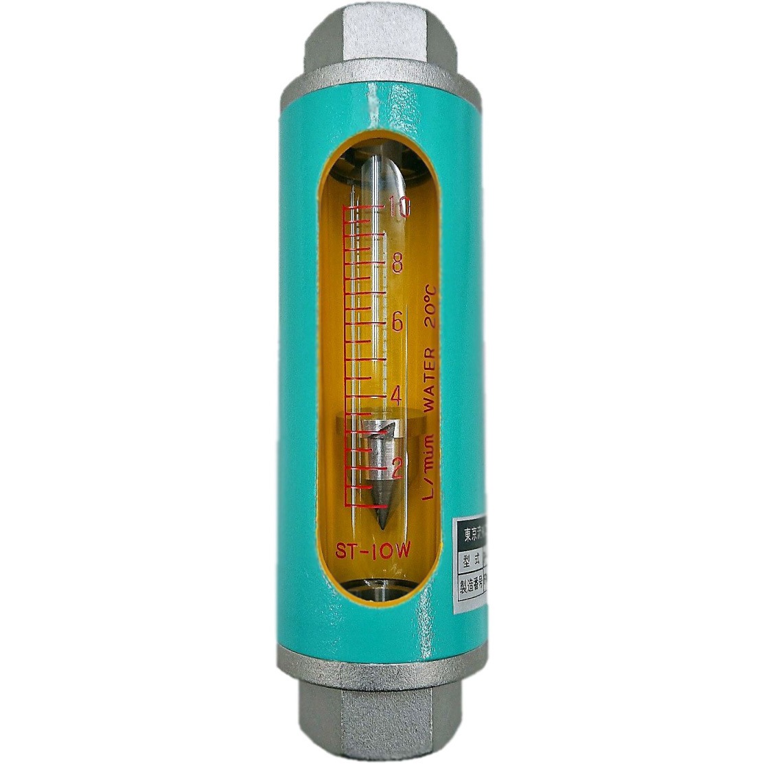 P5-10W 流量計(ガラス管式) 東京流機工業 流量レンジ1～10L/min