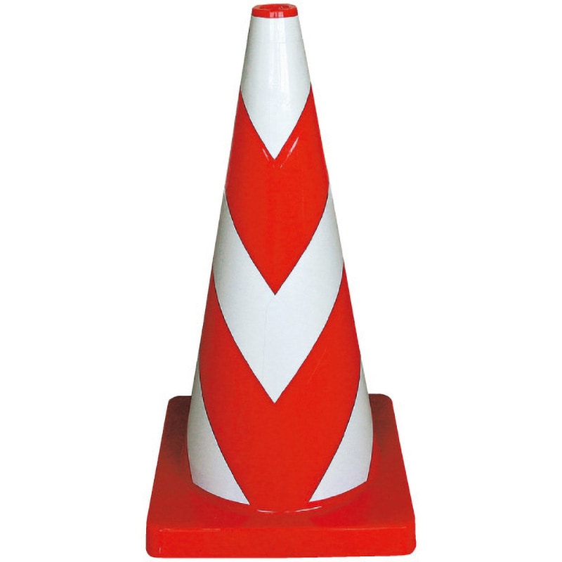 Wコーン(重量コーン) 赤白 3.0KG ブラスト興業 カラーコーン 【通販