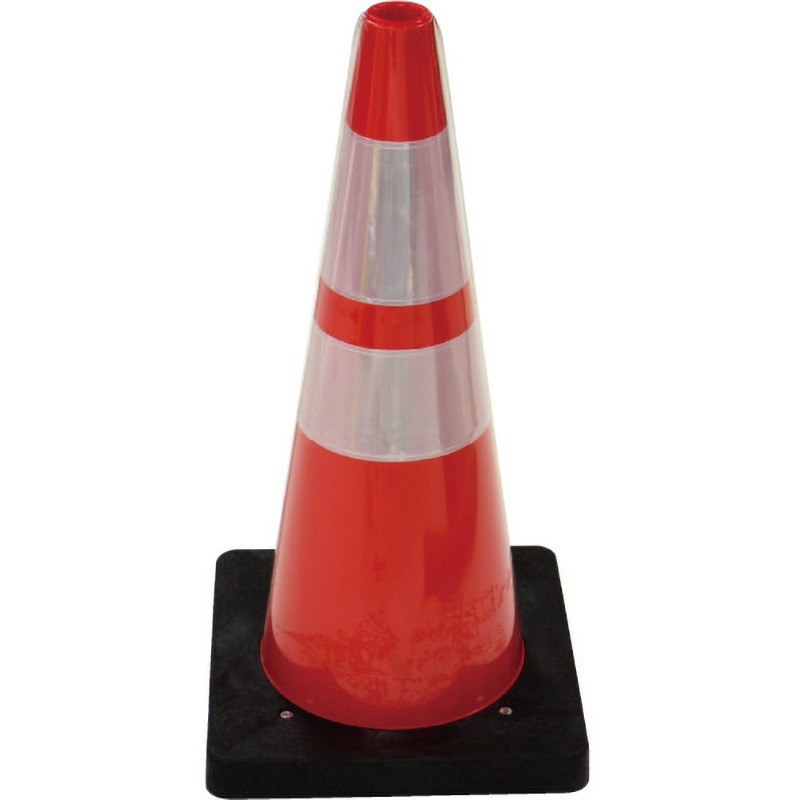 AZCN3.0SRCR-10 AZコーン リングカバー付 やわらかタイプ 3.0KG 赤白 安全興業 スタンダード