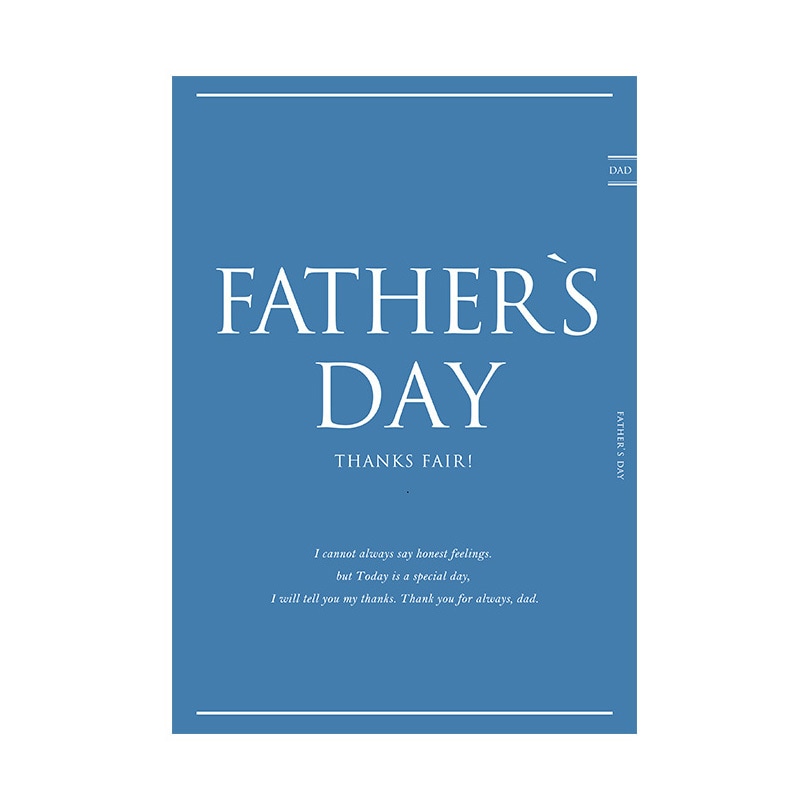 C-1-p-00010 FATHER'S DAY シンプルポップ・ポスター おしゃれEXPO サイズB0幅1030mm長さ1456mm  C-1-p-00010