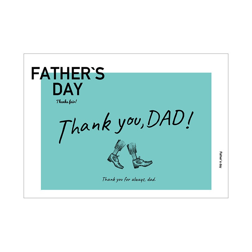 C-1-p-00012 Thank you Dad! 父の日メッセージポップ・ポスター