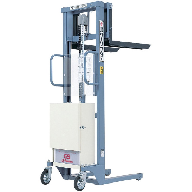 PL-D500-12S バッテリー式パワーリフター エコノミータイプ をくだ屋技研 荷重500kg 最低位80(95)mm最高位1200mm  PL-D500-12S