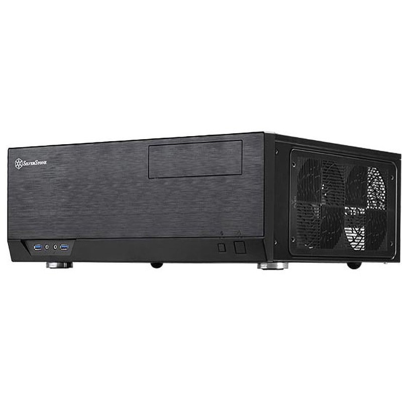 SST-GD09B PCケース(据え置き型) SILVER STONE(シルバーストーン) ブラック色 対応マザーボードATX SSI-CEB
