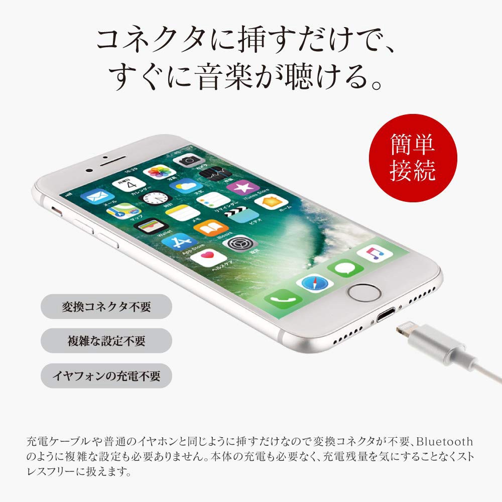 Lp Lne03sv Iphone Ipad Ipod Lightningコネクタ対応イヤフォン ボリューム マイク付 極の音域 Digital Feel 匠 シルバー 1個 Leplus 通販サイトmonotaro