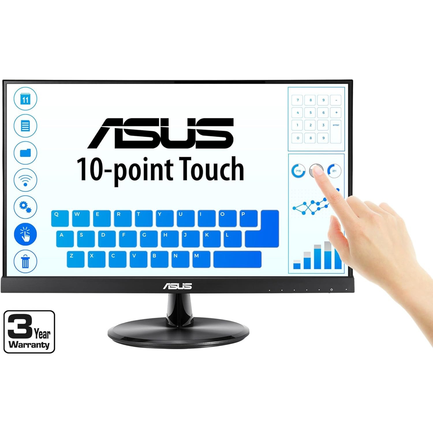 VT229H ASUS VT229H タッチモニター 21.5型 フルHD(1920x1080) ASUS